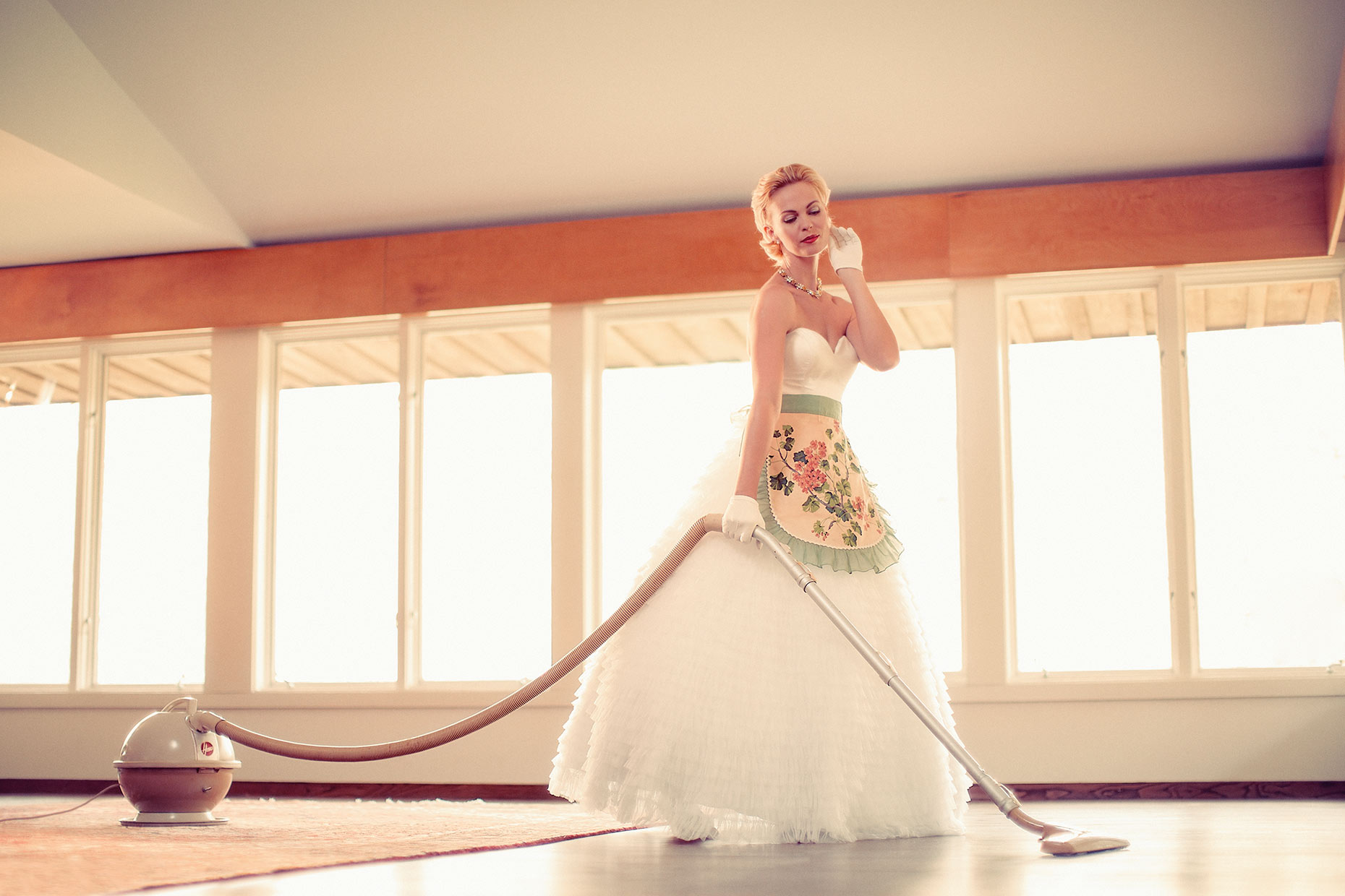 Grace Kelly Vacuuming